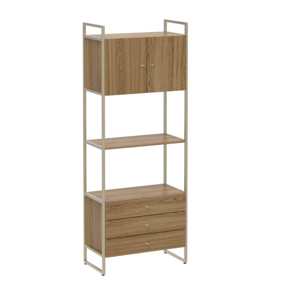 BIBLIOTECA MDF-Y-METAL VOSS