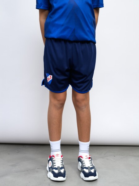 Short CNdeF Striker Licencias Junior Azul Marino, Azul Royal, Blanco