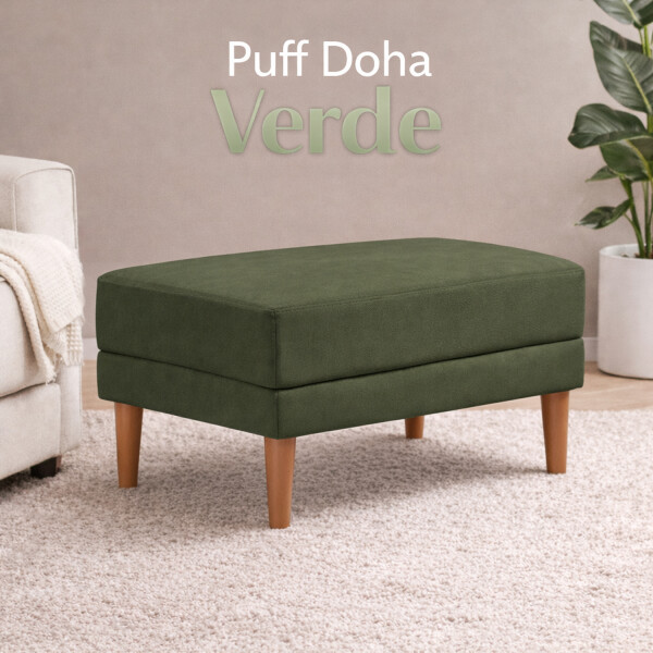 Puff Isla Banqueta Doha Pfdhav06v Chenille Living PUFF DOHA VERDE