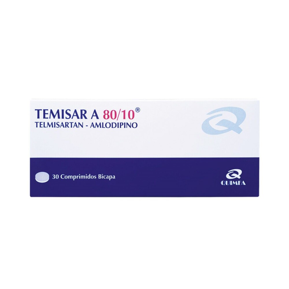 TEMISAR A 80/10 CJ X 30 COMP. BICAPAS única