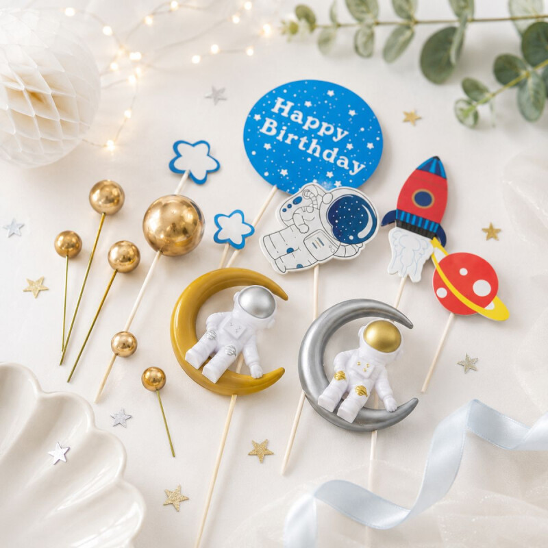 Topping con Astronautas con Accesorios Topping con Astronautas con Accesorios