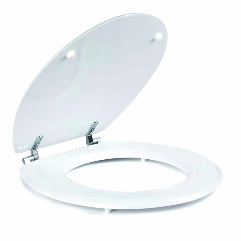 Asiento de inodoro madera blanca BLANCO