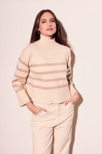 Polera Rayada Raya Rosa