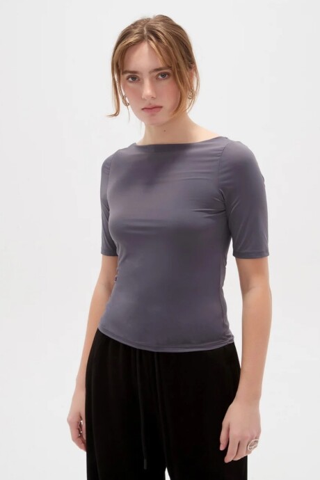 Remera Wenos Gris Oscuro
