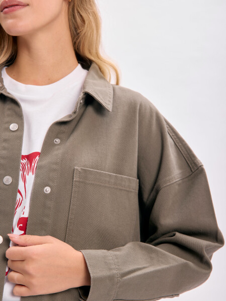Sobrecamisa jean Verde