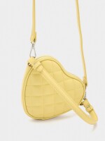 Mini Bolso De Mano Corazón amarillo