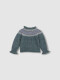 Chaqueta De Greca Con Volante Verdoso