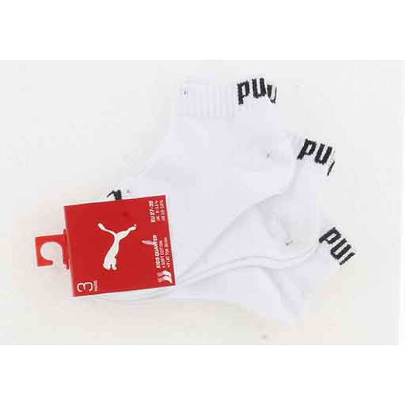 Medias de Mujer Puma x3 Quarter Blanco