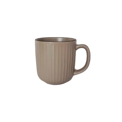 MUG 385ML LINEAS CAMEL BORDE MARRON MUG 385ML LINEAS CAMEL BORDE MARRON