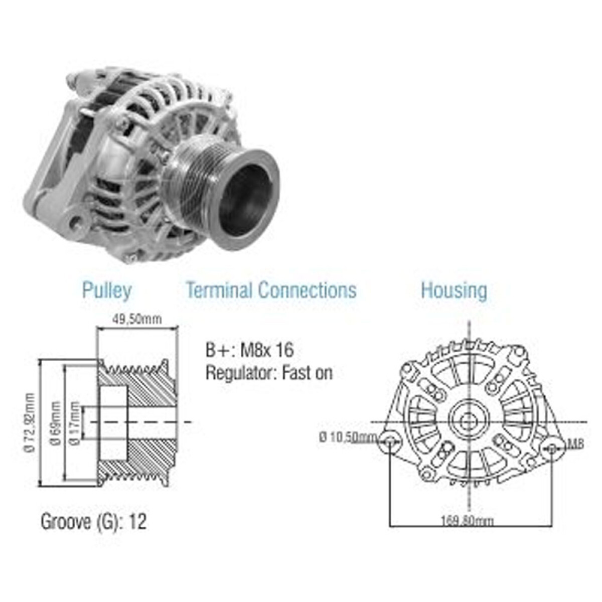 ALTERNADOR - S/BOSCH IVECO STRALIS-FORD CARGO 24V 90A ZM 