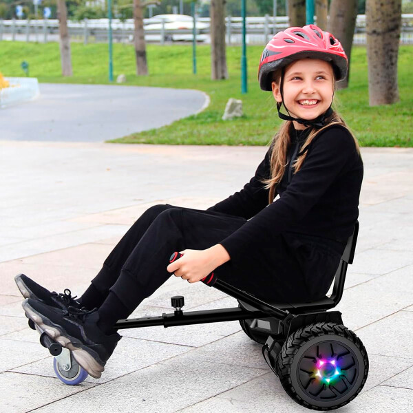 Silla para Skate Eléctrico Hoverboard 6.5", 8" Y 10" ACCESORIO SILLA SKATE PL NEGRO