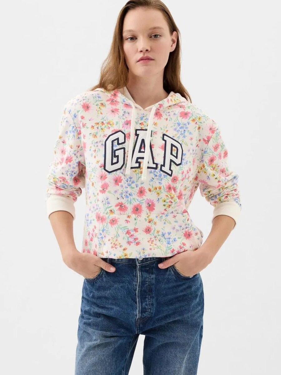 Canguro Logo Gap Floreado Sin Felpa Mujer - Multi Floral 