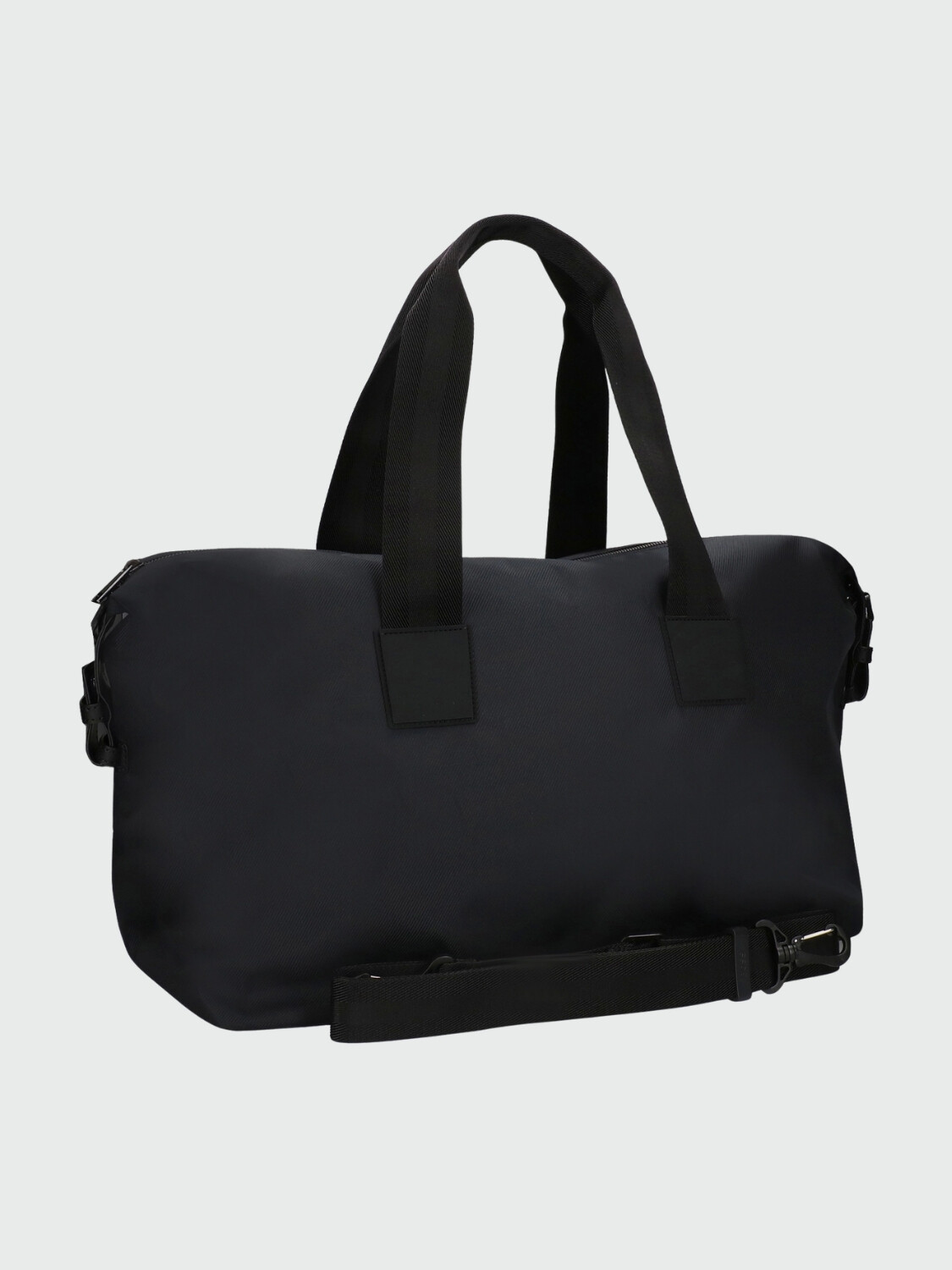 BOSS - Tote con logo y correa desmontable Azul