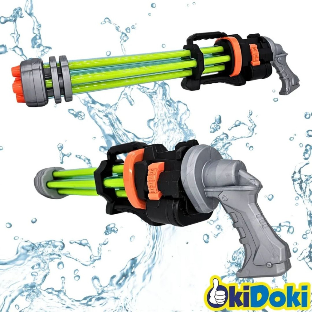 Pistola De Agua Infantil 5 Hoyos Celeste