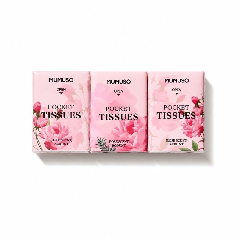 PAÑUELOS DE BOLSILLO CON AROMA A ROSA PAÑUELOS DE BOLSILLO CON AROMA A ROSA