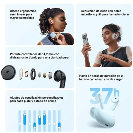 Auriculares Redmi Buds 8 Active negros V01