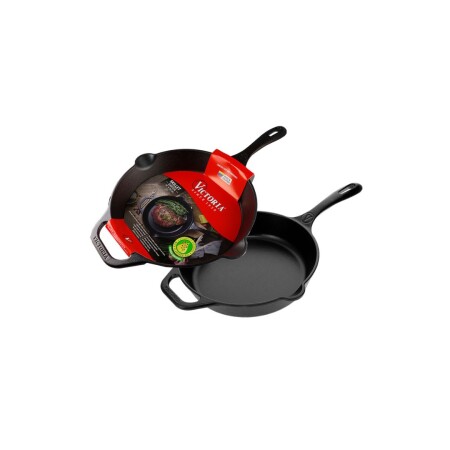 SARTEN VICTORIA HIERRO FUNDIDO 25CM NEGRO
