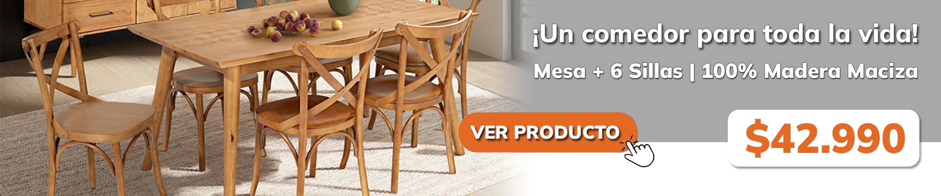 Comedor 100% madera maciza