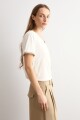 Remera detalle lurex crudo