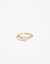 Anillos Chicos Perla Anillo Metal Corazón De Nácar - Dorado Oro Amarillo