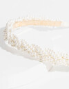 Vinchas Rígidas Perla Vincha Rígida De Perlas - Blanco Crema
