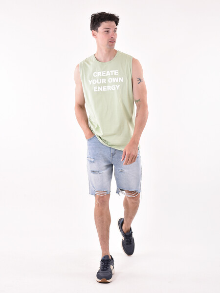 MUSCULOSA MILO VERDE CLARO