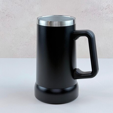 Vaso de Acero Inoxidable con Mango 710ML | Negro Vaso de Acero Inoxidable con Mango 710ML | Negro