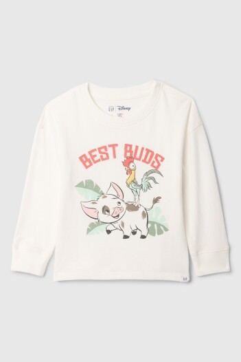Remera Moana Manga Larga Toddler Niña New Off White