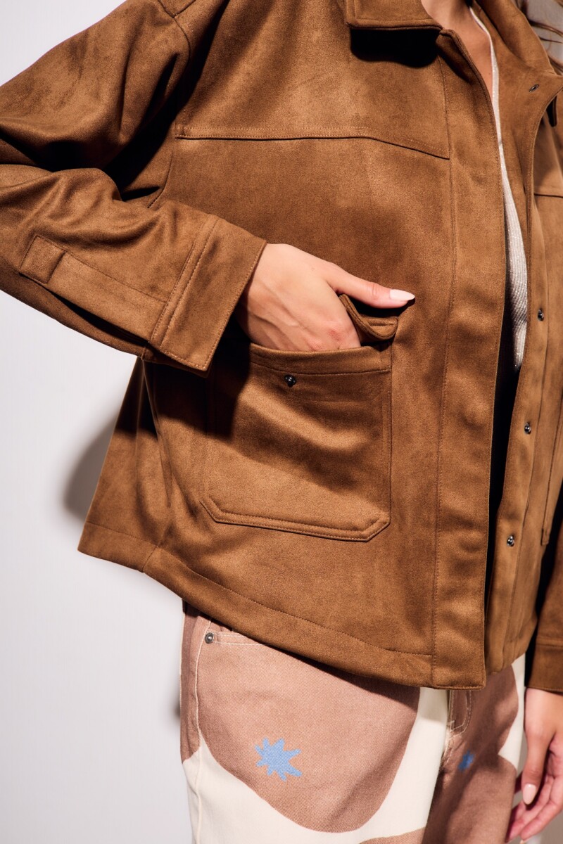 Sobrecamisa Gamuza Camel