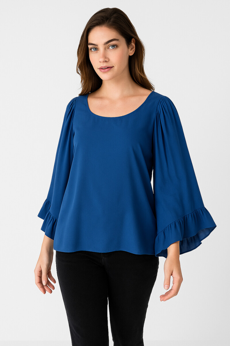 Blusa Mahrez - Azul Grisaceo 
