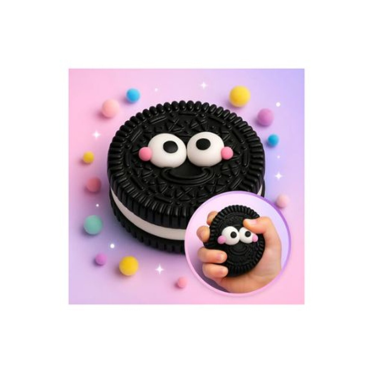 Taba Squishy Oreo Con Ojitos 