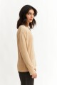 Remera m/l de plush TOSTADO