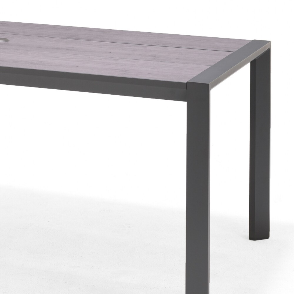 Mesa De Aluminio Para Jardín - Urbanite - 160x90 Gris