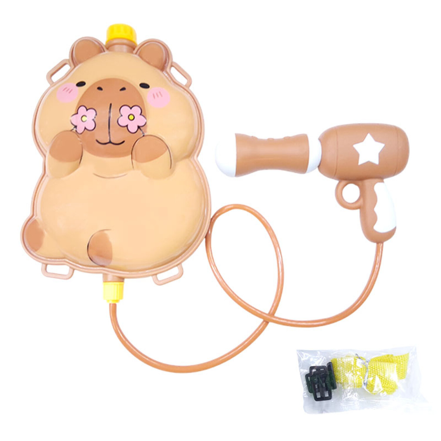 Pistola De Agua De Animal Para Niños – 2 Piezas De Panda Y Capibara, Boquilla Multihoyo, Mango Ergonómico, Ideal Para Playa, Piscina Y Fiestas De Verano