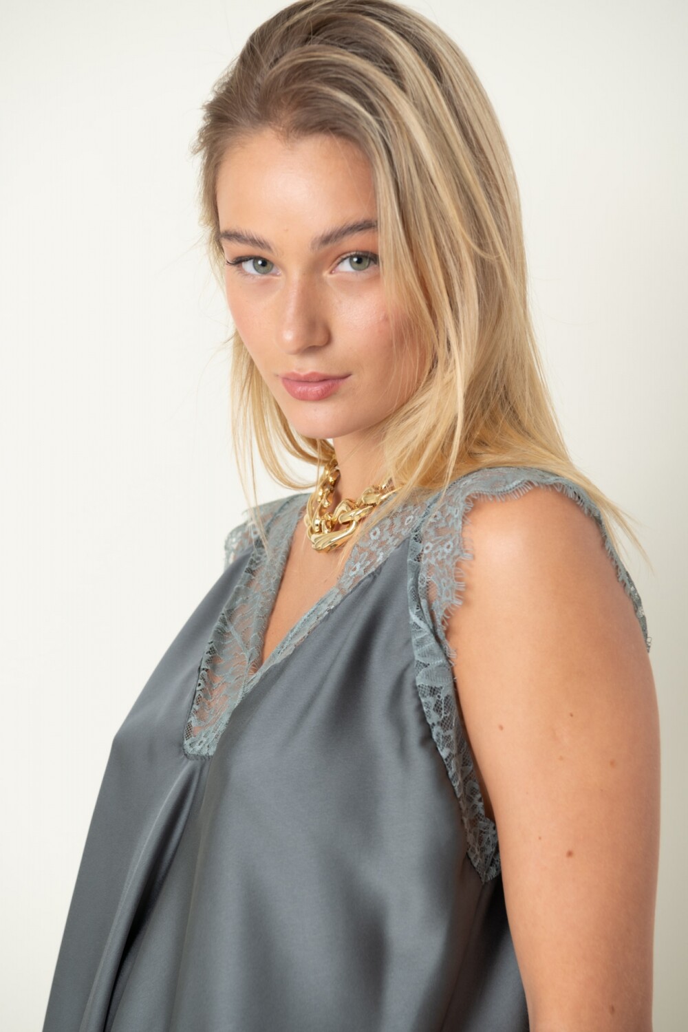 BLUSA AMMOLITA Gris