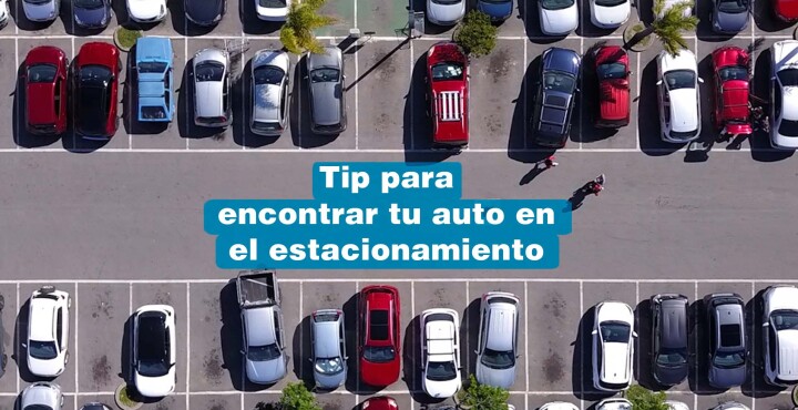 Tip para encontrar tu auto en el estacionamiento
