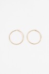 Aros acero maxi dorado