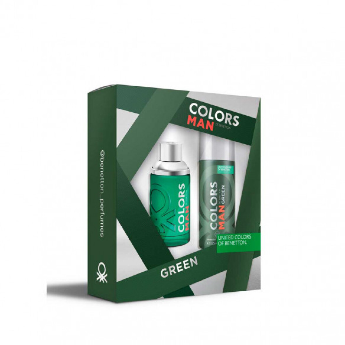 PERFUMER COLORS GREEN EDT 100ML+AFTER SHAVE 75ML   