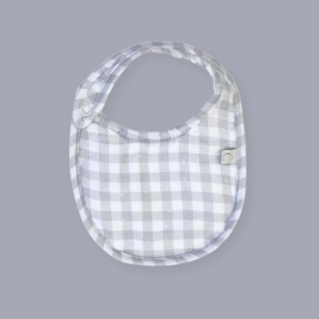 Babero Bib Vichy Gris