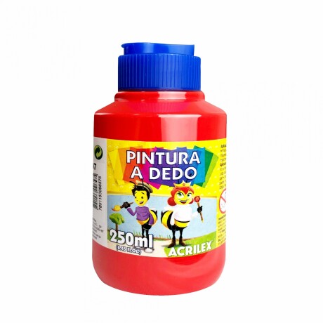 Pintura de Dedo Acrilex 250 ml 507 Rojo fuego