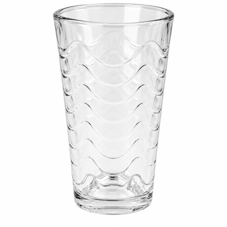 Vaso de vidrio labrado ondas Vaso de vidrio labrado ondas