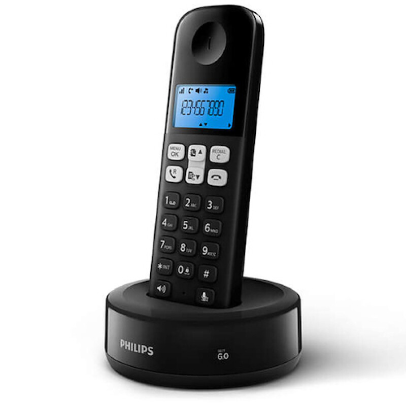 Teléfono Philips Inalámbrico Negro D1311B/77 Teléfono Philips Inalámbrico Negro D1311B/77