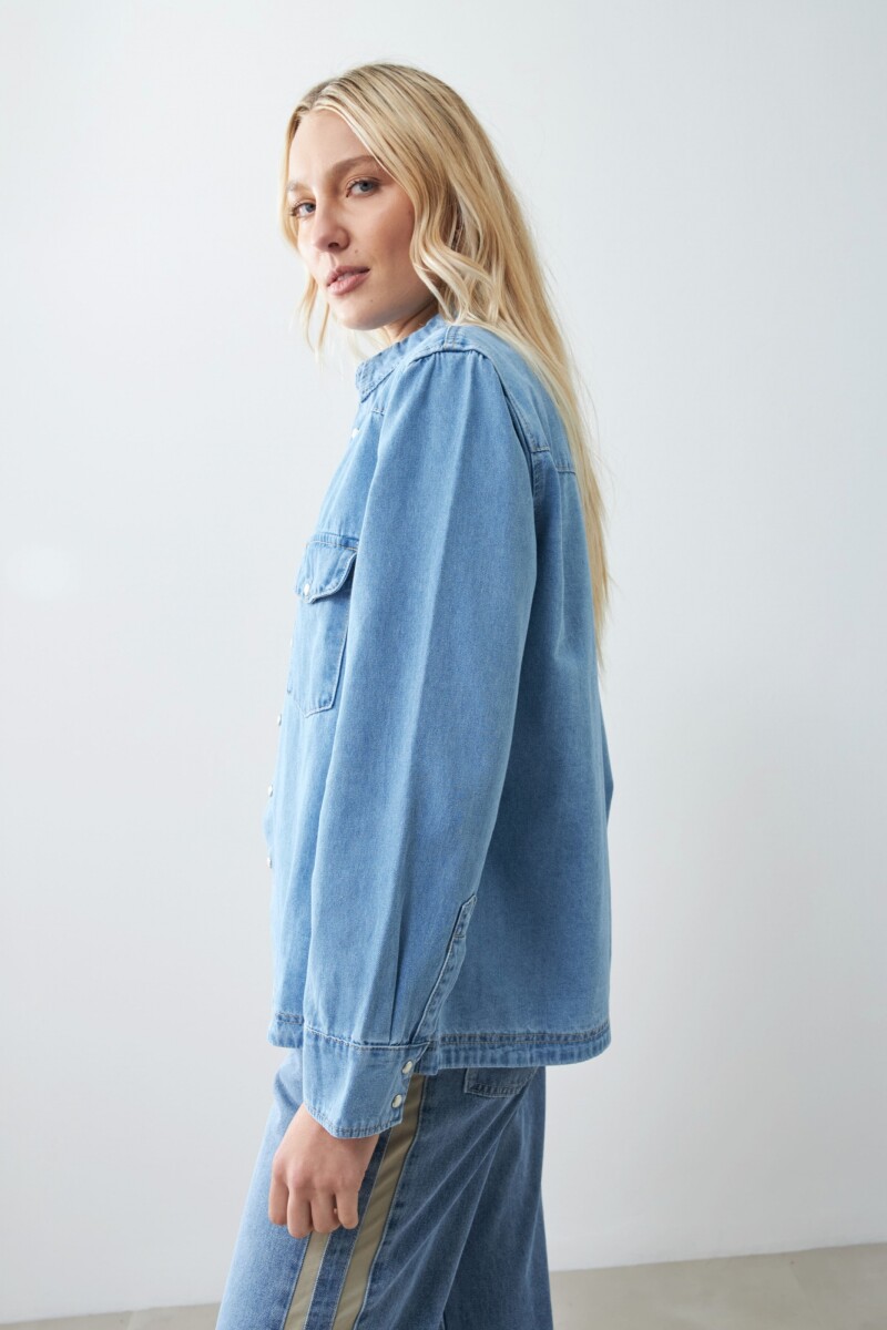 Camisa de jean jean claro