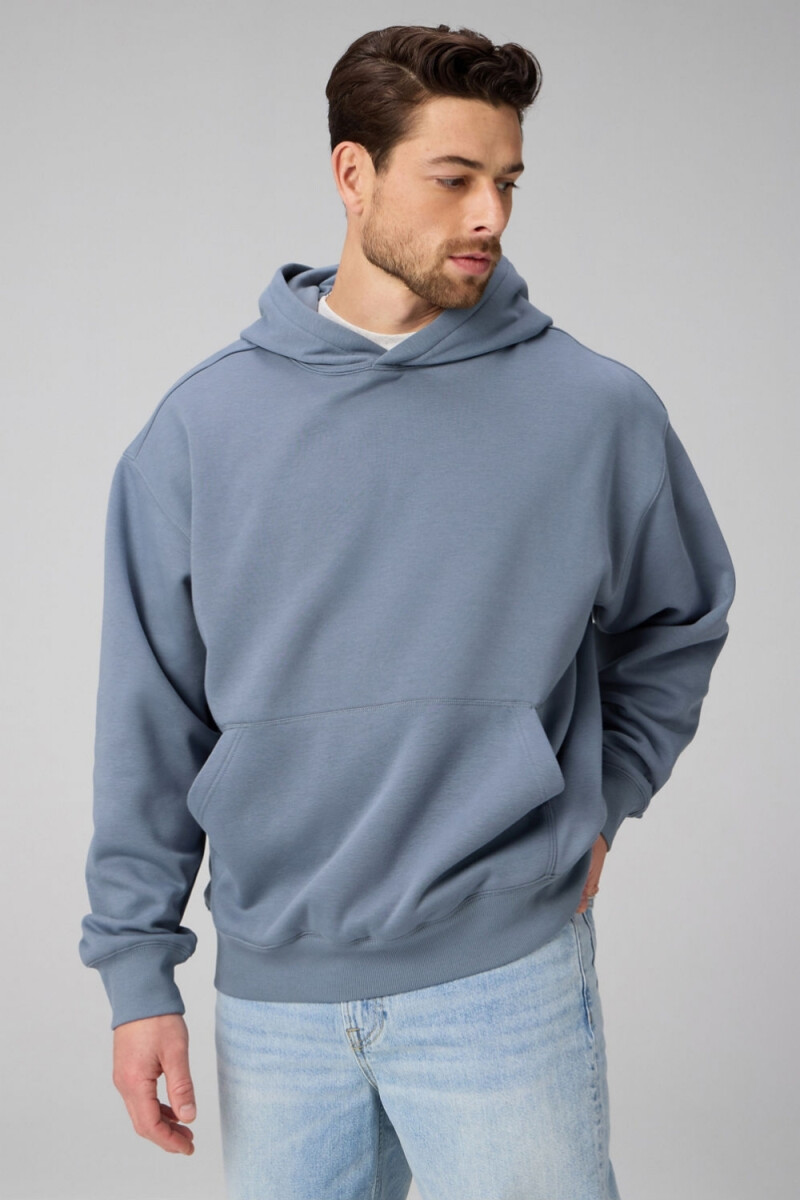 Polera The Go-To Oversized Hoodie Hombre - Vintage Grey 