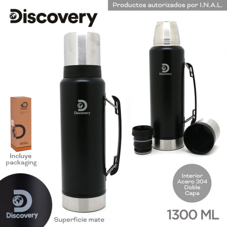Termo Discovery 1,3L Pico Cebador NEGRO-MATE