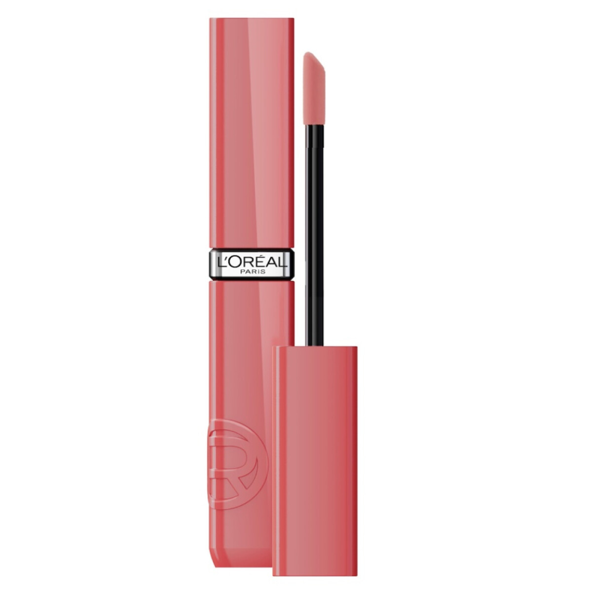 Labial L'Oréal Paris Infallible Lacque Resistance Shiny Lipstick N°600 Le Nu Rose 