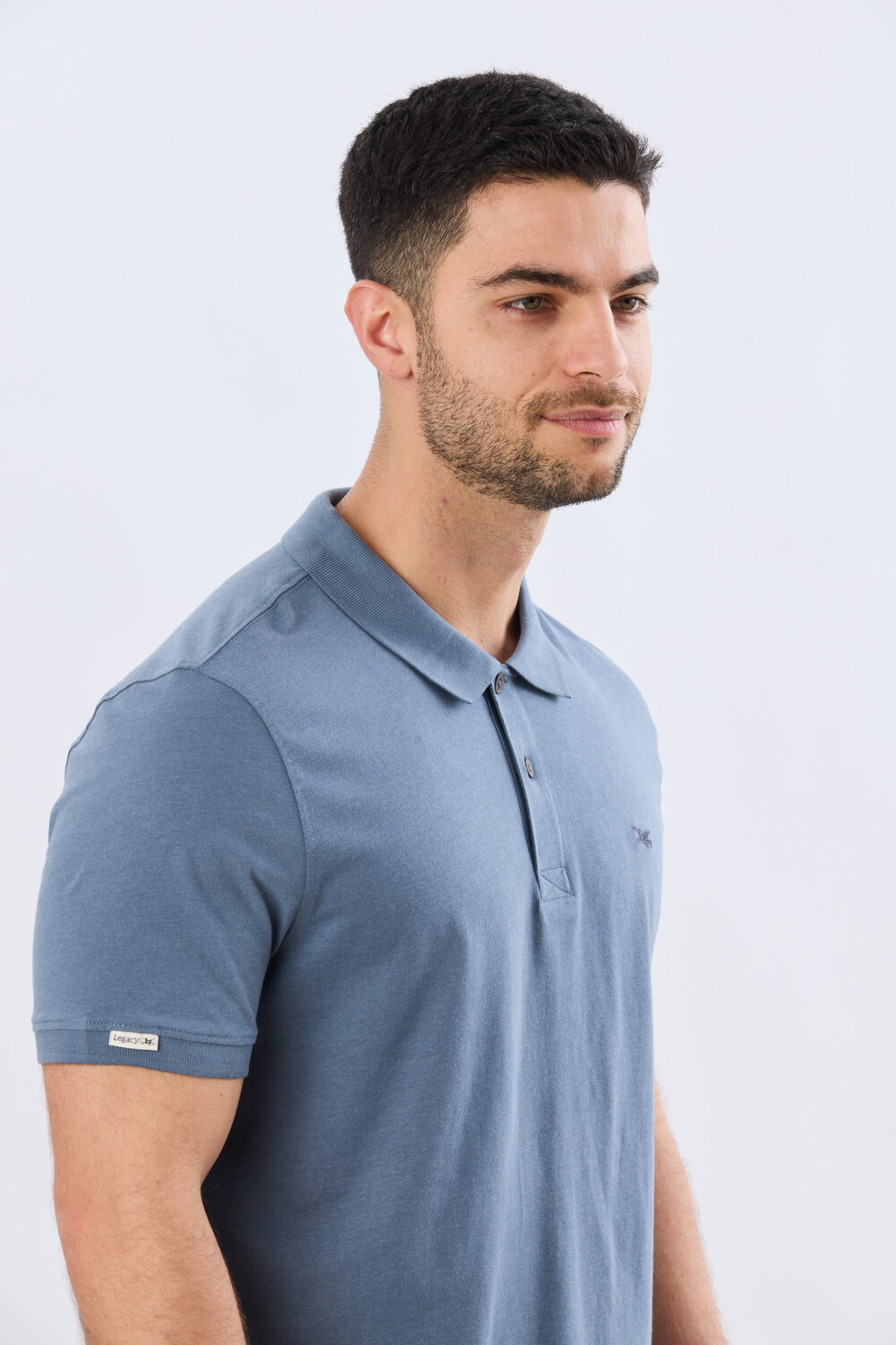 REMERA POLO LISA JERSEY Piedra