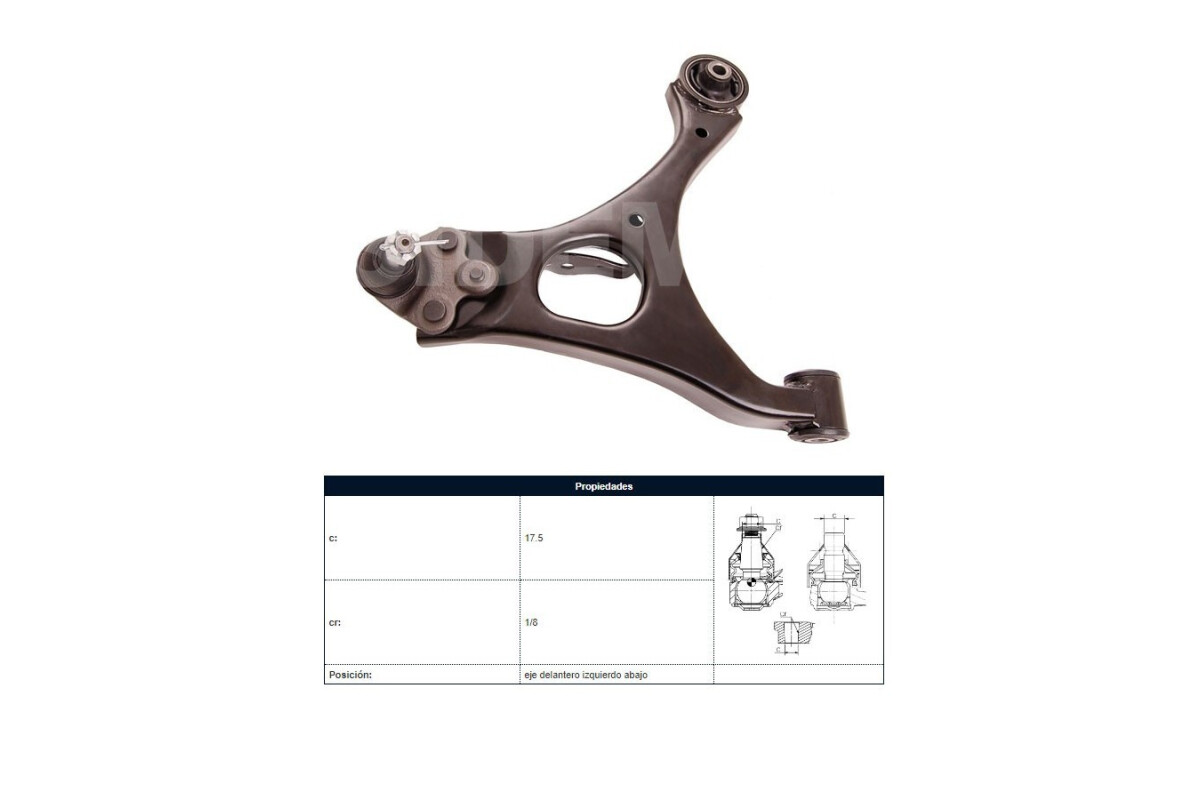 Parilla De Suspension Delantera Honda Civic 06-12 Izq Parilla De Suspension Delantera Honda Civic 06-12 Izq