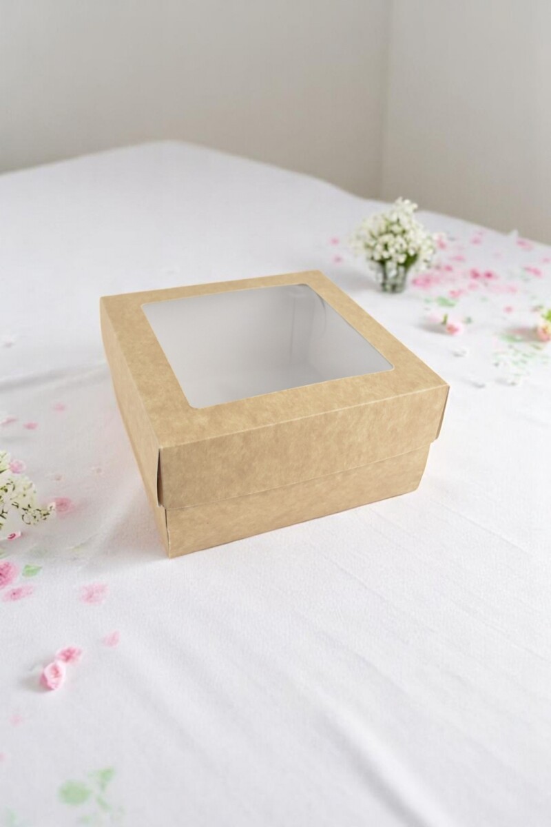Caja 20x20x9,5 c/visor. - MADERA 