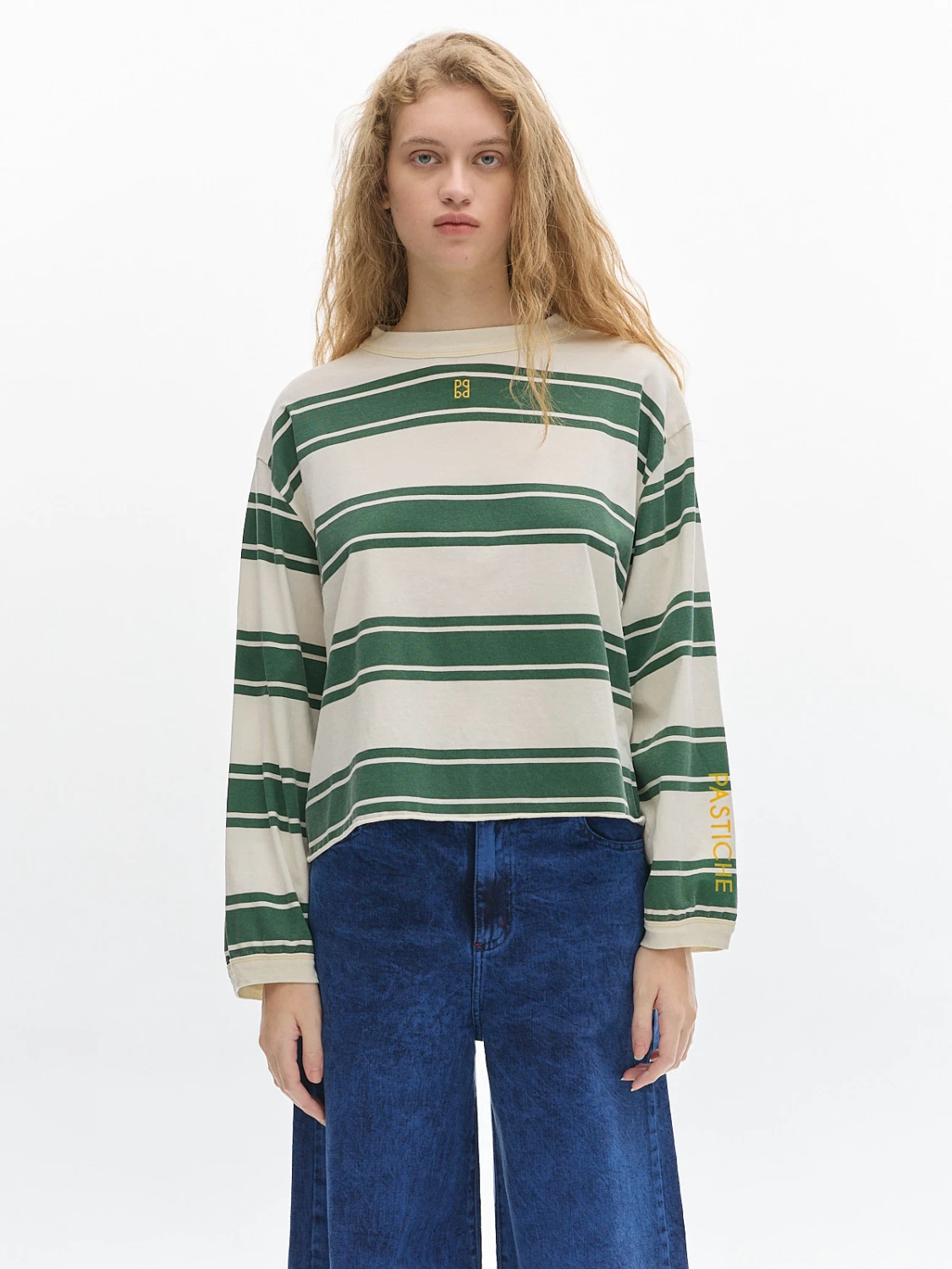 T-shirt Zoe Stripes verde s